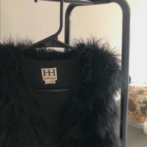 haute hipple feather vest